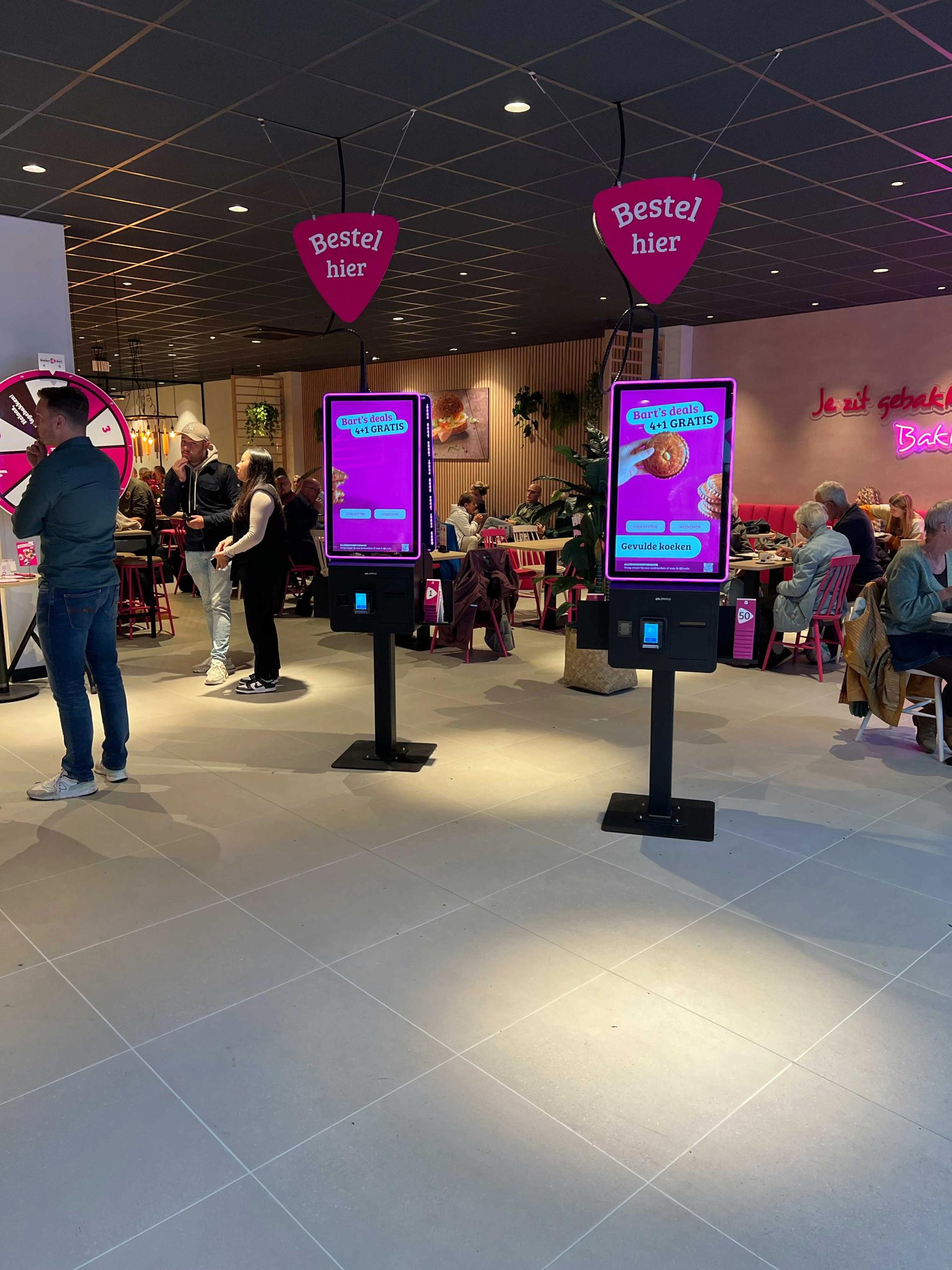 Jamezz kiosk at Bakker Bart