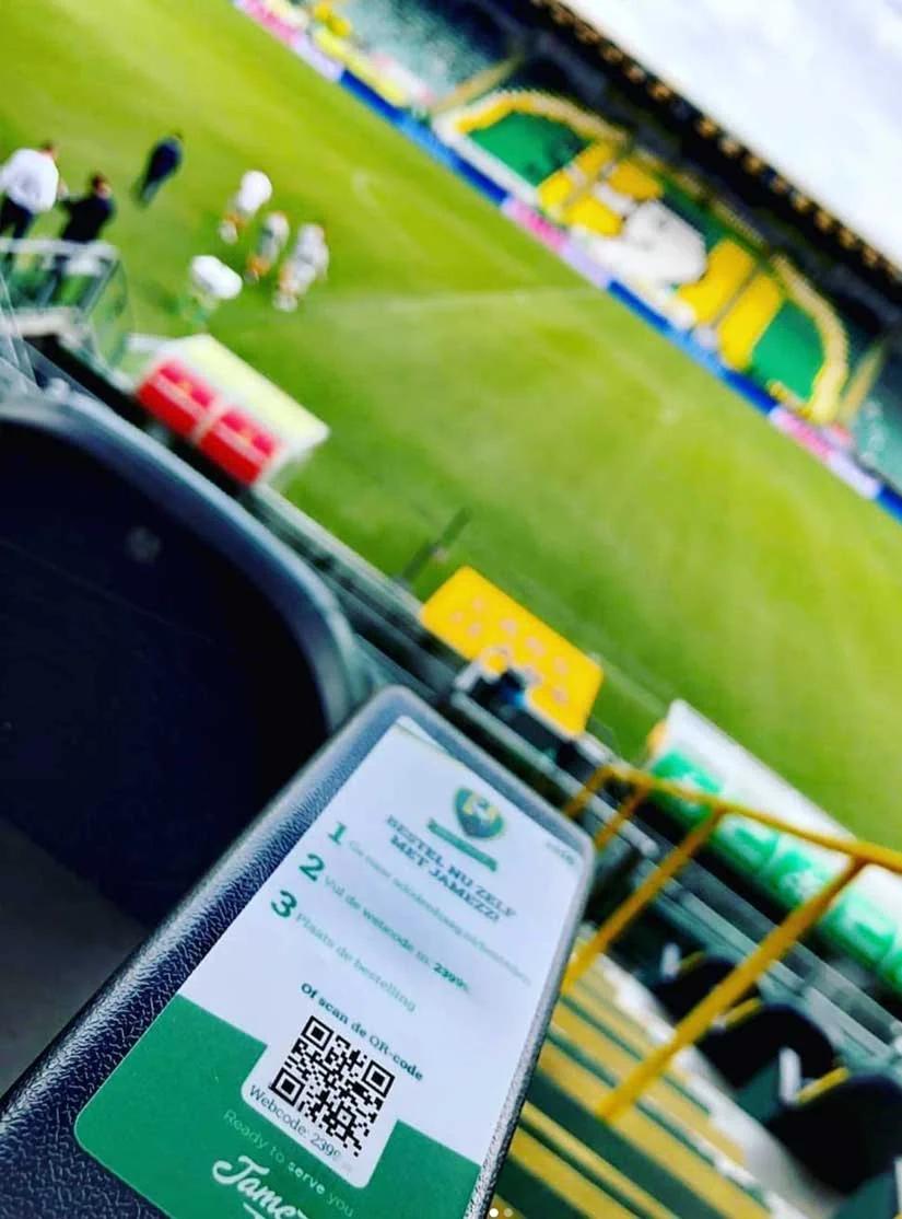 Jamezz QR ordering at ADO Den Haag stadium - QR code ordering at sports events
