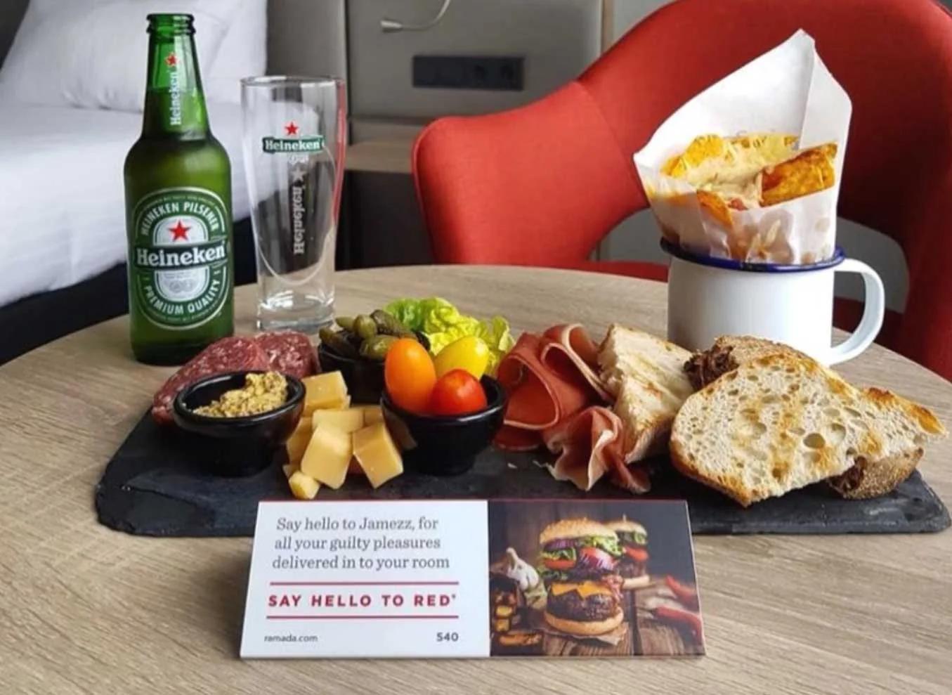 Jamezz QR ordering at Ramada Hotel - Smartphone menu ordering at hotel