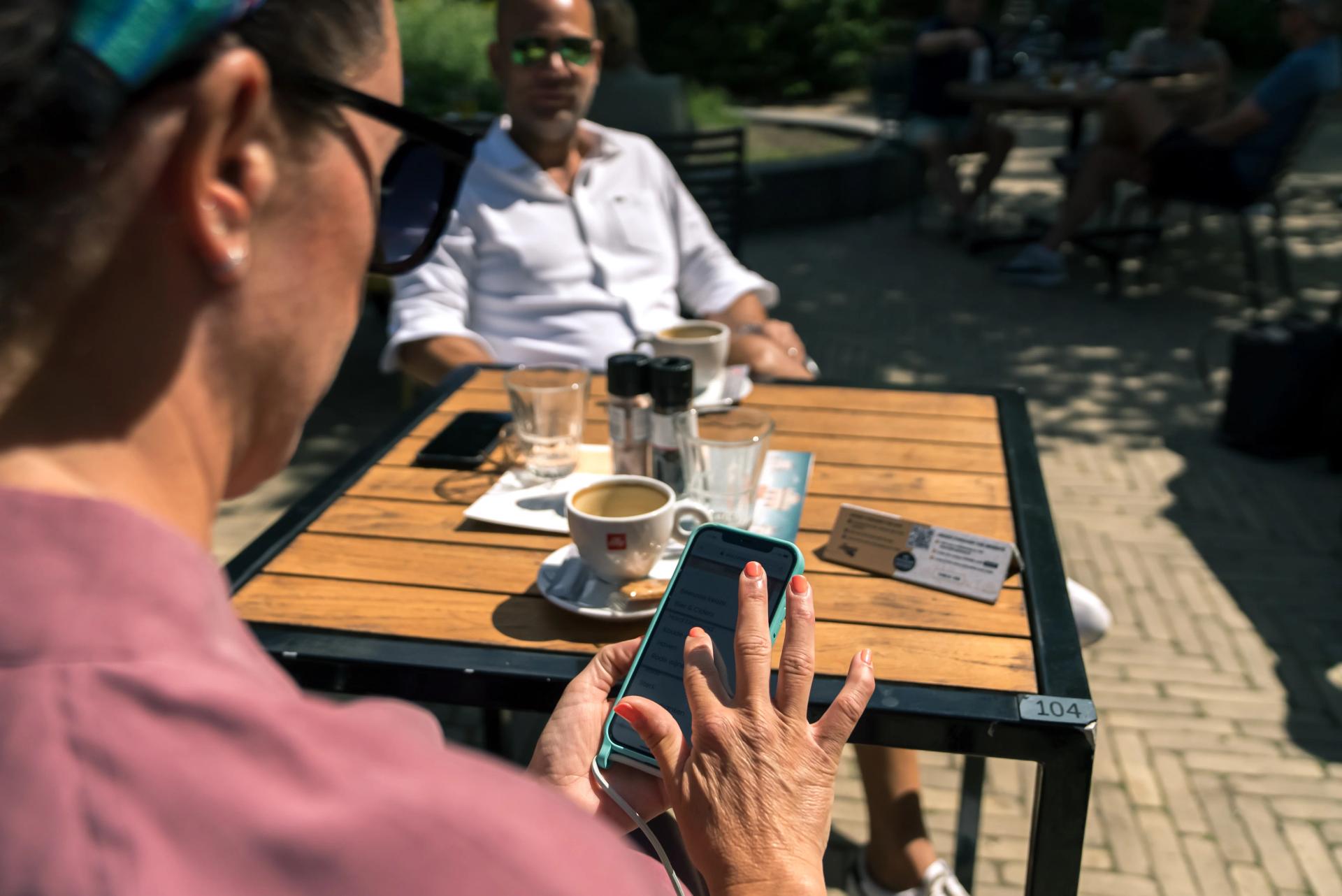 Jamezz QR ordering at Vondelpark Amsterdam - Contactless menu ordering in the park