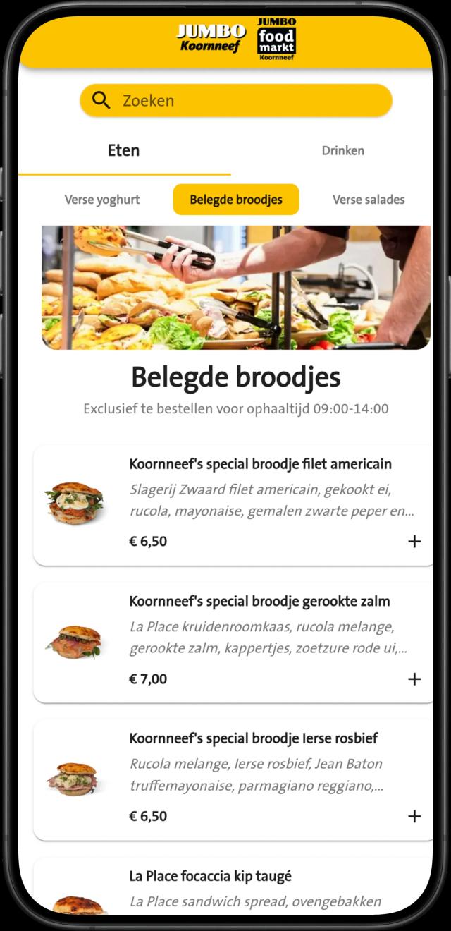 Jamezz mobile ordering app - Jumbo mobile orders for takeaway and delivery