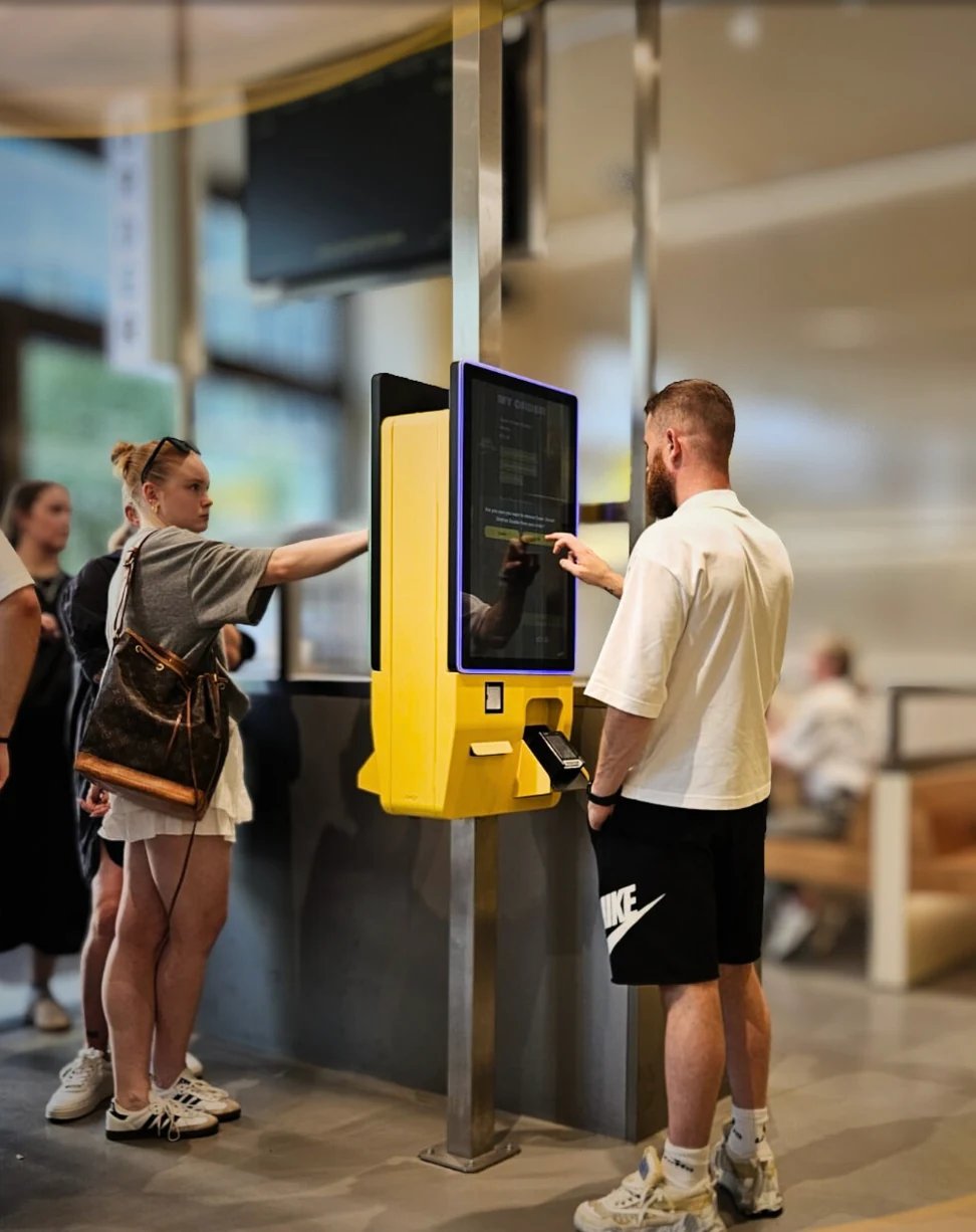 Self-service kiosk at zoo pavilions for fast ordering