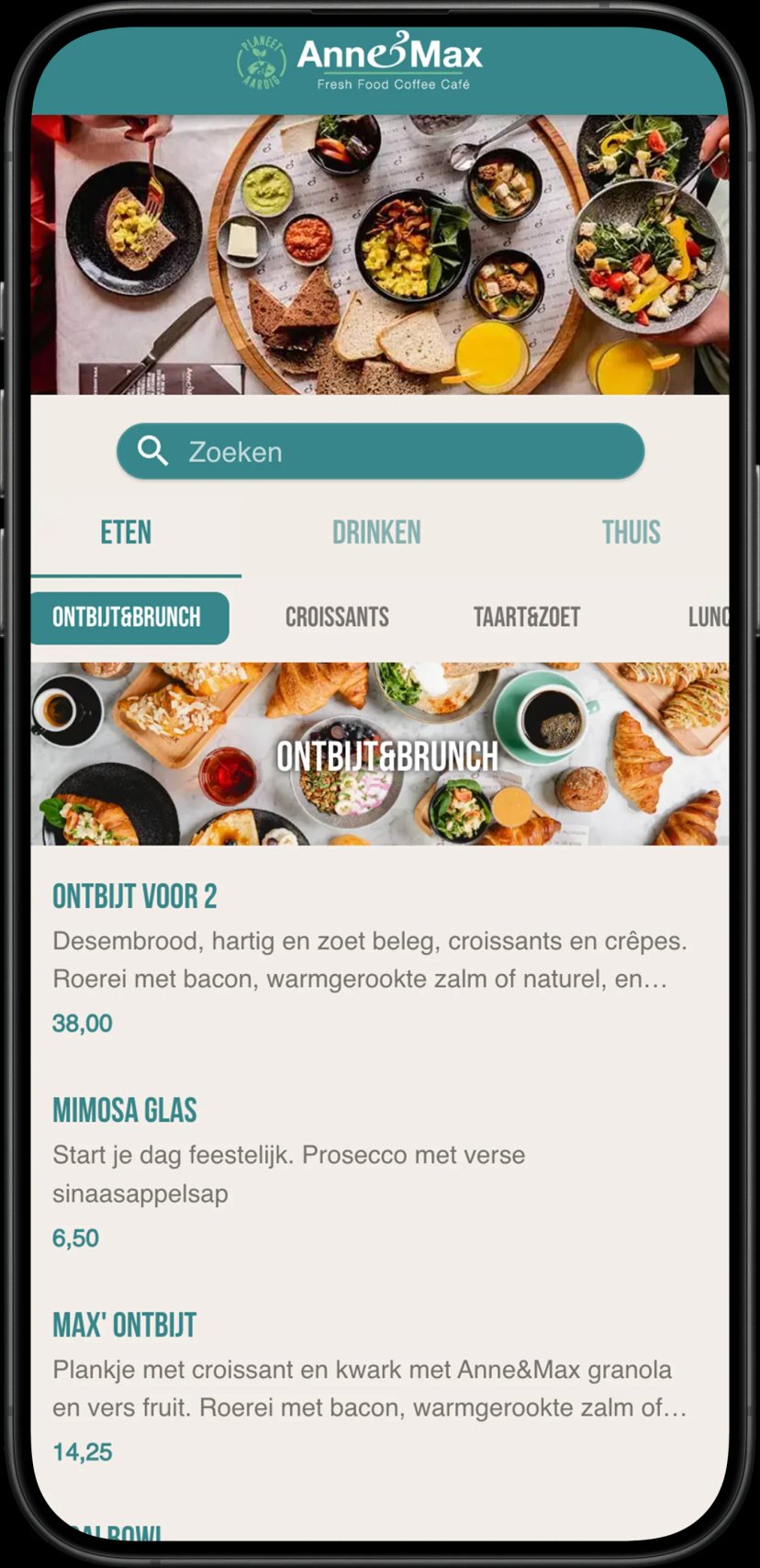 Jamezz QR Bestellung bei Anne&Max - Kontaktloses Smartphone-Menü-Bestellen per QR-Code-Scan