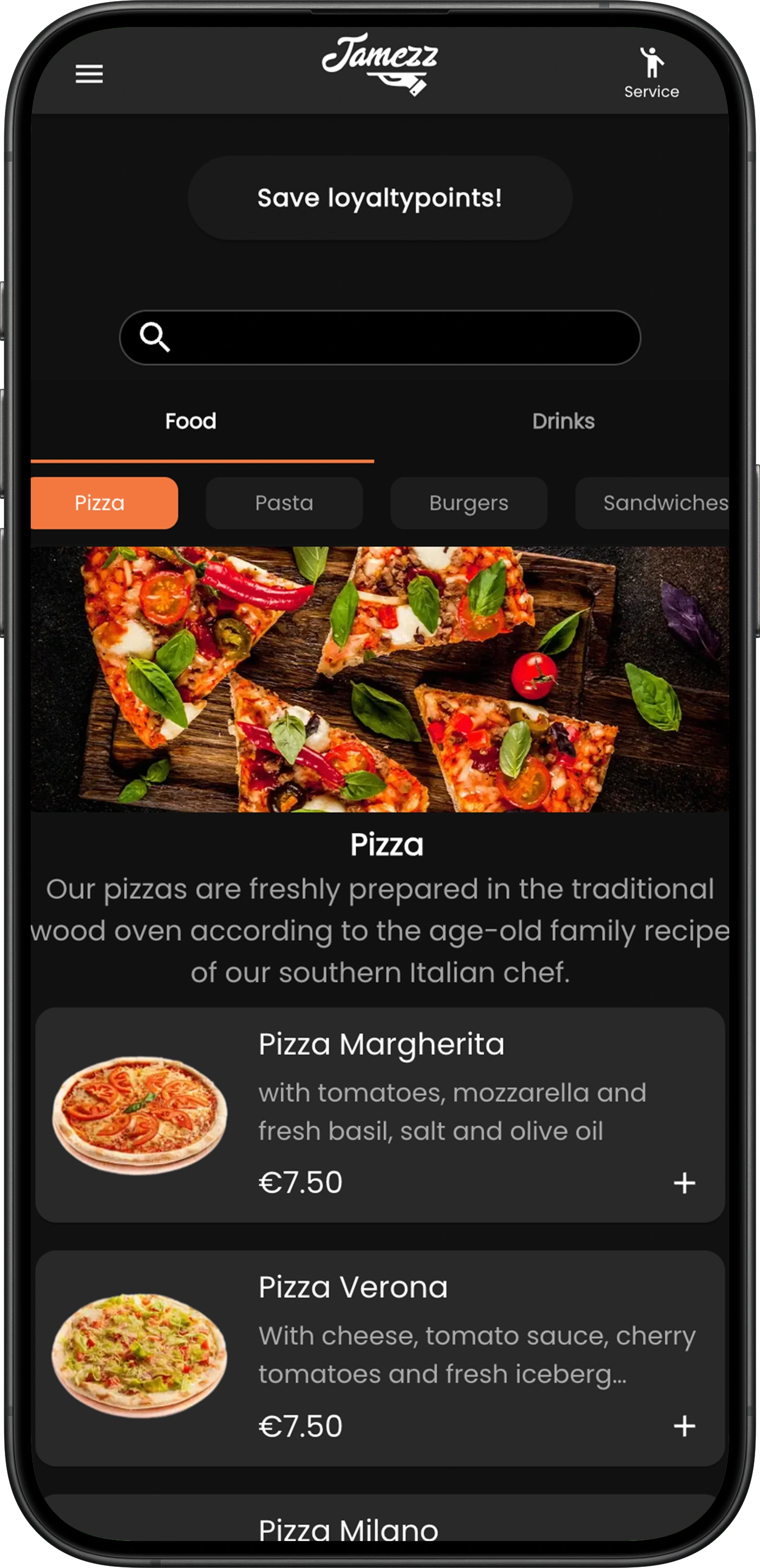 newレストランオーダーページ QR Ordering System for Restaurants and Hospitality | Jamezz